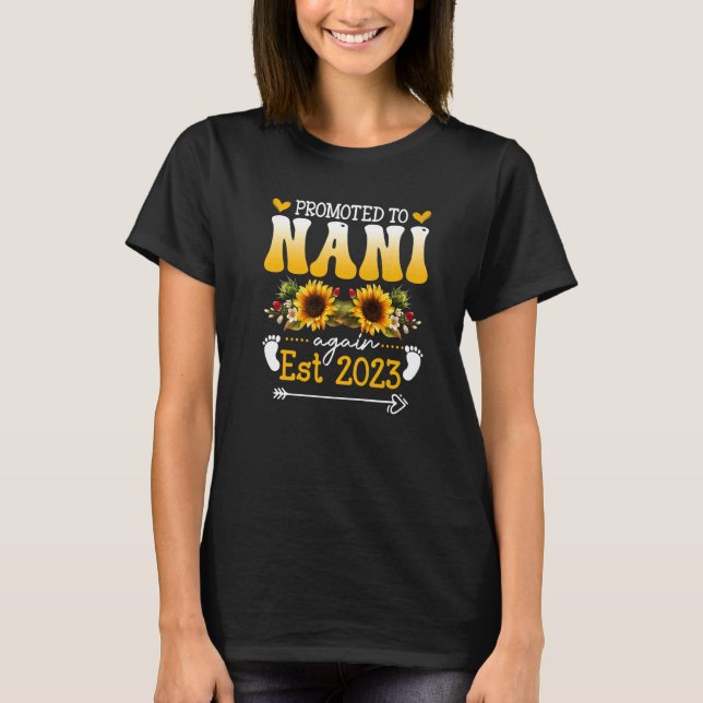 Befordrad till Nani återigen Est 2023 New Nani T Shirt (Framsida)