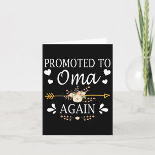 Befordrad till OMA igen Shirt Mors dag-gåvor Kort