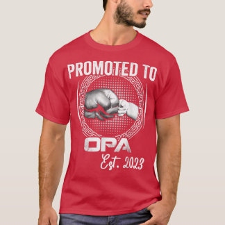 Befordrad till Opa Est 2023 Lustigt Gravid Announc T Shirt