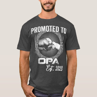 Befordrad till Opa Est 2023 Lustigt Gravid Announc T Shirt