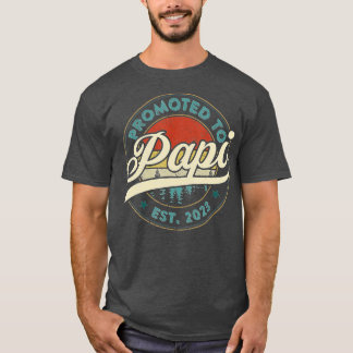 Befordrad till Papi Est 2023 Gravid Funny Gift Wom T Shirt