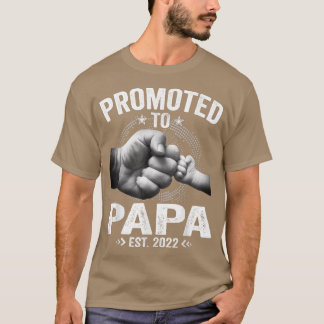 Befordrad till Pappa 2022 Fars dag New Pappa från T Shirt