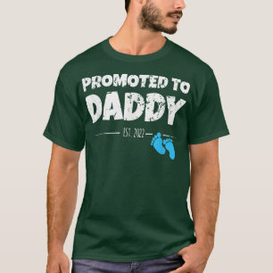 Befordrad till pappa 2022, första gången ny pappa t shirt