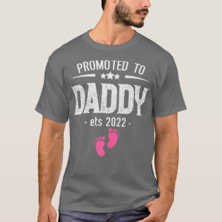 Befordrad till pappa Est 2022-meddelande Nya pappa T Shirt