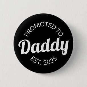 Befordrad till pappa Est. 2025 Knapp