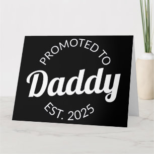 Befordrad till pappa Est. 2025 Kort