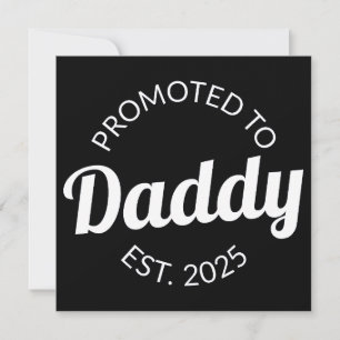 Befordrad till pappa Est. 2025 Meddelande