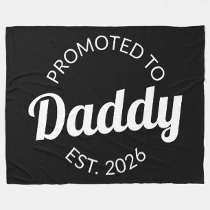 Befordrad till pappa Est. 2026 Fleecefilt