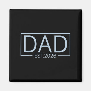 Befordrad till Pappa Est 2026 för New Pappa Boy Ba Magnet
