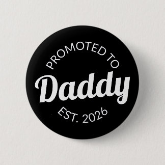 Befordrad till pappa Est. 2026 Knapp