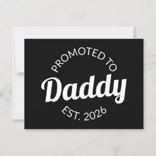 Befordrad till pappa Est. 2026 Vykort
