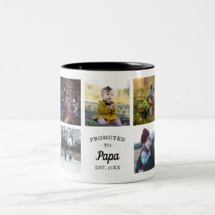 Befordrad till Pappa Etablerad Två-Tonad Mugg
