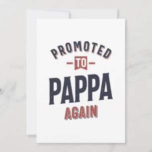 Befordrad till pappa igen Far Grandpa Tack Kort