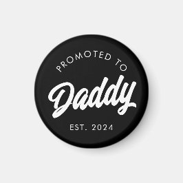 Befordrad till pappa New Pappa Gift Fars dag Magnet