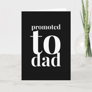 Befordrad till Pappa New pappa Kort