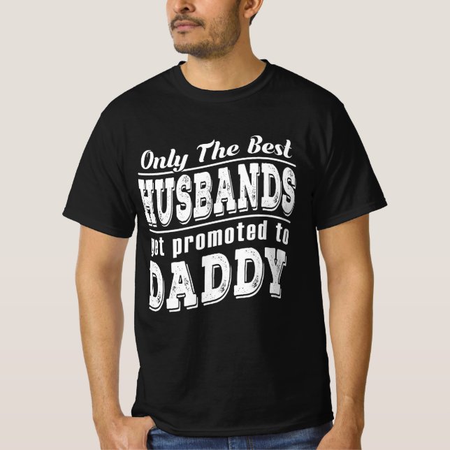 Befordrad till pappas Gravid-meddelande T Shirt (Framsida)