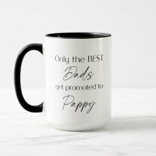 Befordrad till Pappy Grandfather Gift   Ny farfar Mugg