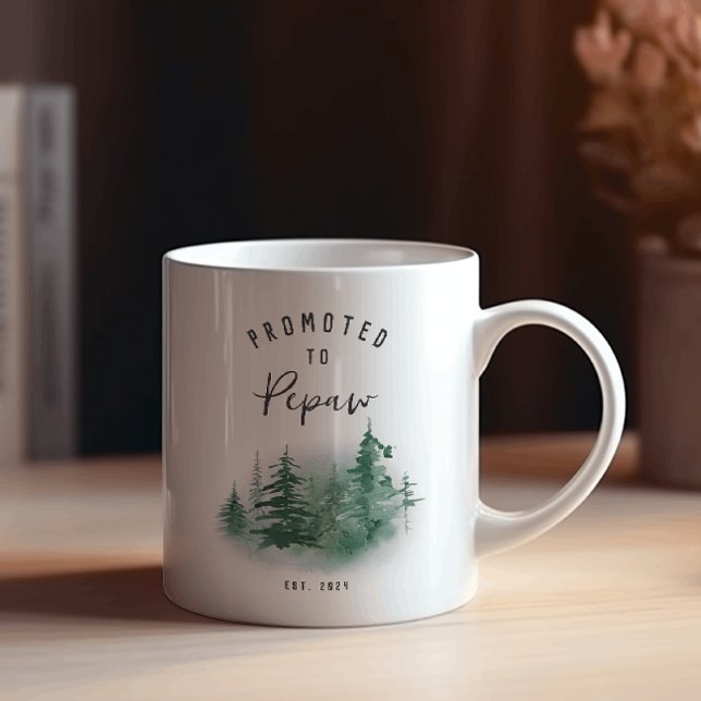 Befordrad till Pepaw Year Est. Mugg (Skapare uppladdad)