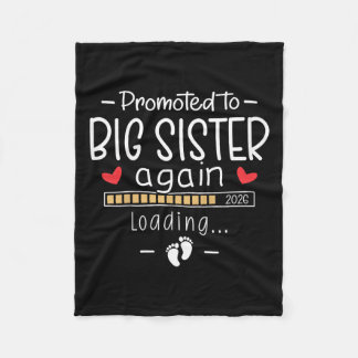 Befordrad till stor syster igen Est 2026 Baby 3 An Fleecefilt
