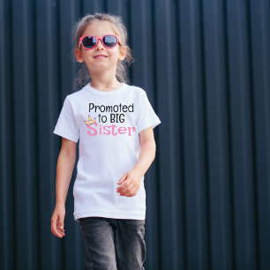 Befordrad till stor syster t shirt