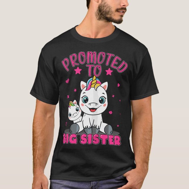 Befordrad till stor syster t shirt (Framsida)