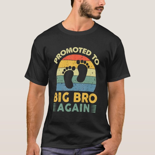 Befordrad till storebror igen Gravid Announcem T Shirt (Framsida)