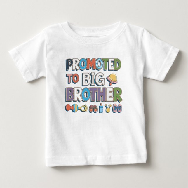 befordrad till storebror t shirt (Framsida)