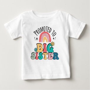 Befordrad till storsyster Boho Design för gravid T Shirt