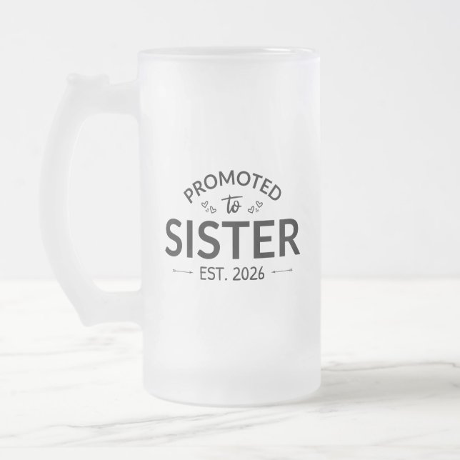 Befordrad till Syster Est. 2026 II Frostat Ölglas (Vänster)