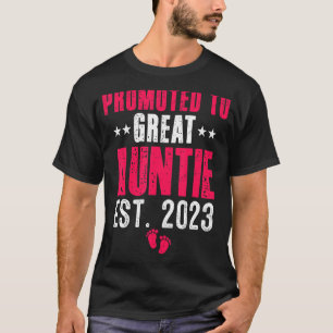 Befordrad till Underbar årsdag 2023 Gravid Announc T Shirt