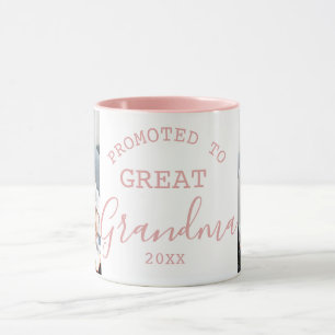 Befordrad till Underbar Grandma 2 Photo Collage Ro Mugg