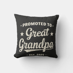 Befordrad till Underbar Grandpa 2025 Family Gift Kudde