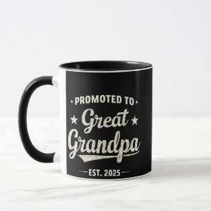 Befordrad till Underbar Grandpa 2025 Family Gift Mugg