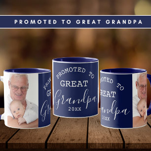 Befordrad till Underbar Grandpa 2 Photo Collage Bl Mugg