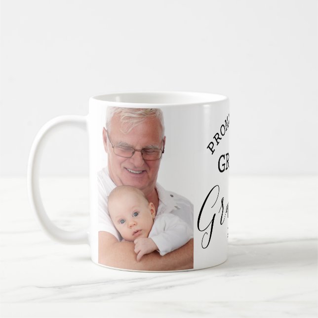 Befordrad till Underbar Grandpa 2 Photo Collage Kaffemugg (Vänster)