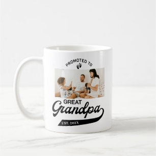 Befordrad till Underbar GrandPa-Gravid-meddelande Kaffemugg