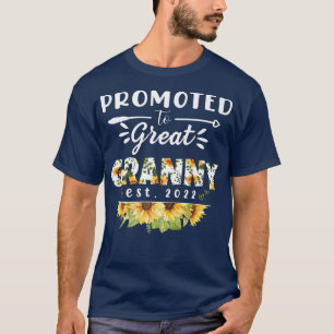 Befordrad till Underbar Granny Est 2022 Blommigt F T Shirt
