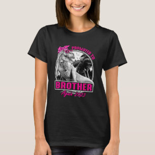 Befordrades till bror 2023 Dinosaur Rex T Shirt