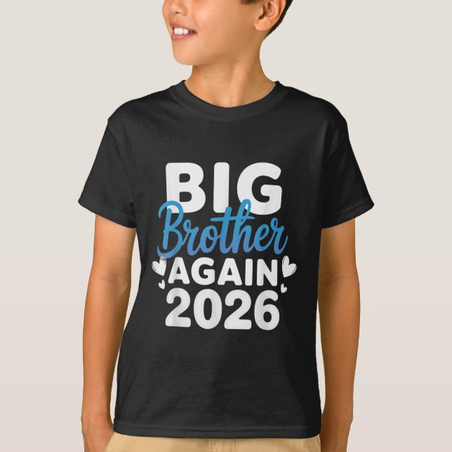 Befordrades till storebror igen 2026 Tredje Baby o T Shirt (Framsida)