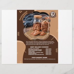 Befordran av befordringsflyg för handgjorda cookie reklamblad