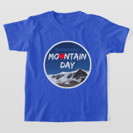 Befordran av bergsdagen i internationell t shirt