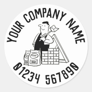 Befordran av General Builder Runt Klistermärke