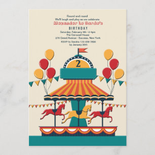 Befordran av Merry-Go-Round-inbjudan Inbjudningar
