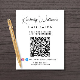 Befordran av QR-kod för Namnteckning i företag Flygblad