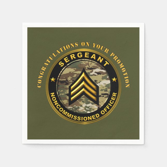 Befordran till sergeant SGT Pappersservett (Framsidan)
