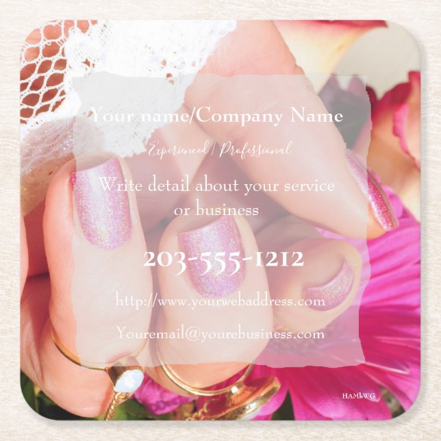 Befordran Underlägg dig anpassa - HAMbyWG Papper Kvadrat (Framsidan)