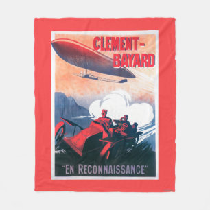 Befordrings- affisch för Adjudant Vincenot WWI Fleecefilt