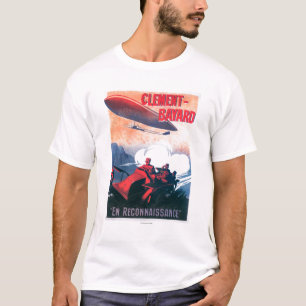 Befordrings- affisch för Adjudant Vincenot WWI Tee Shirt