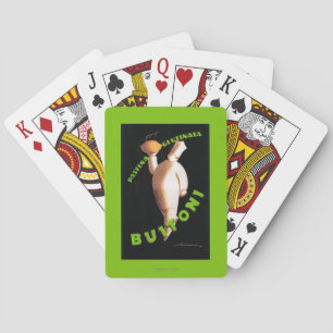 Befordrings- affisch för Buitoni pasta Spel Kort