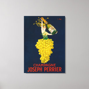 Befordrings- affisch för Joseph Perrier champagne Canvastryck